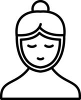 Facial Mask Line Icon Design Element vector