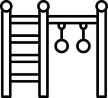 Rings Line Icon Design Element vector