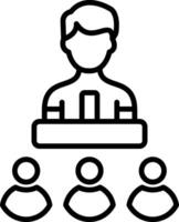 Senate Line Icon Design Element vector