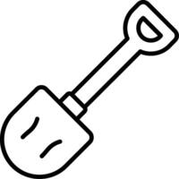 Shovel Line Icon Design Element vector