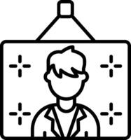 Photo Line Icon Design Element vector