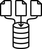 Data Line Icon Design Element vector