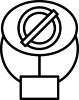 Nullability Line Icon Design Element vector