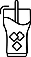 Drink Line Icon Design Element vector