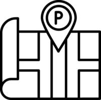 Parking Line Icon Design Element vector