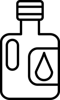 Gallons Line Icon Design Element