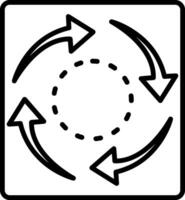 Arrow Graphic Line Icon Design Element vector