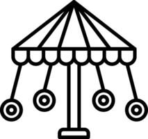 Playground Line Icon Design Element vector