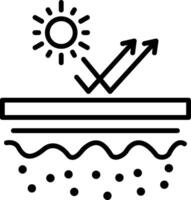 Reflect Line Icon Design Element vector