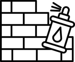 Graffiti Line Icon Design Element vector