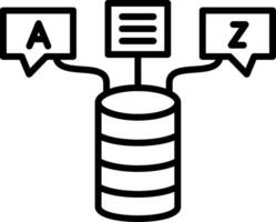Data Line Icon Design Element vector