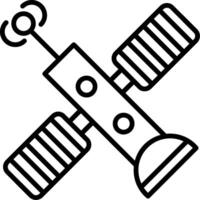 Satellite Line Icon Design Element vector
