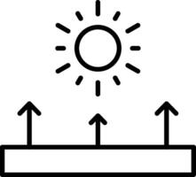 Reflect Line Icon Design Element vector