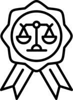 Award Line Icon Design Element vector