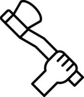 Axe Line Icon Design Element vector
