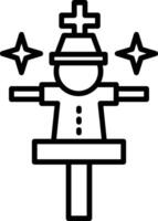Hand Puppet Line Icon Design Element vector
