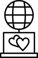Playground Line Icon Design Element vector