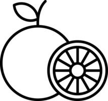 Orange Line Icon Design Element vector