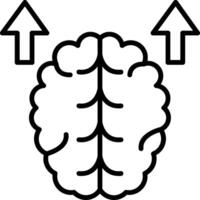 Neuroplasticity Line Icon Design Element vector