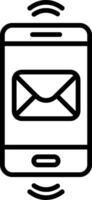 Smartphone Line Icon Design Element vector