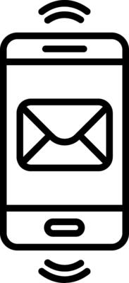 Smartphone Line Icon Design Element