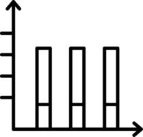 Bar Chart Line Icon Design Element vector