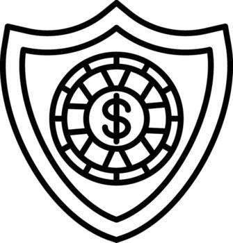 protection Line Icon Design Element vector