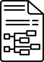 Hierarchical Line Icon Design Element vector