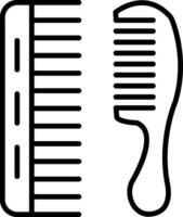 Comb Line Icon Design Element vector