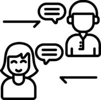 communication Line Icon Design Element vector