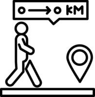 Walking Line Icon Design Element vector