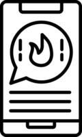 Call Line Icon Design Element vector