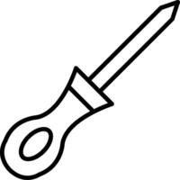 Awl Line Icon Design Element vector