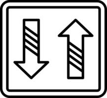 Arrows Couple Line Icon Design Element vector