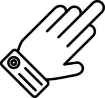 Finger Line Icon Design Element vector