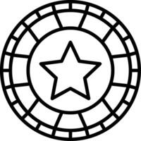 Casino Line Icon Design Element vector