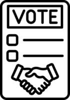 Agreement Line Icon Design Element vector