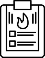 report Line Icon Design Element vector