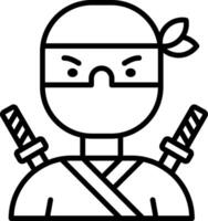 Killer Line Icon vector
