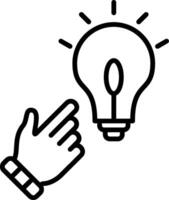 Solution Line Icon vector