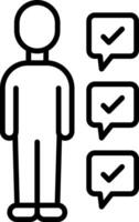 Competence Line Icon vector
