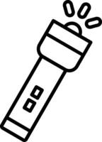 Torch Line Icon vector