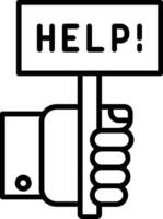 Help Line Icon vector