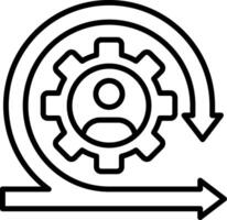 Scrum Line Icon vector
