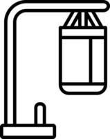 Punch Ball Line Icon vector
