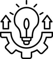 Development Line Icon vector