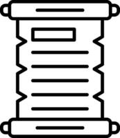 Scrolls Line Icon vector