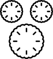 Pompom Line Icon vector