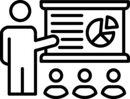 Training Line Icon vector
