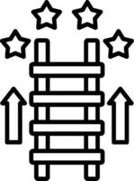 Ladder Line Icon vector